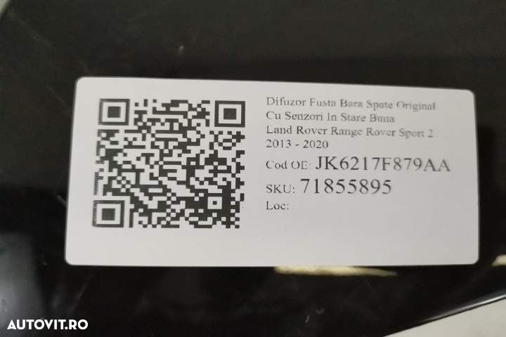 Difuzor Fusta Bara Spate Original Cu Senzori In Stare Buna   Land Rove - 7
