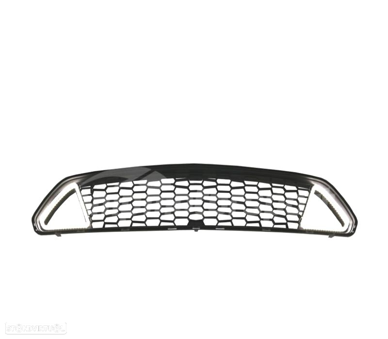 GRELHA FRONTAL SUPERIOR LUZ LED DRL FORD MUSTANG 15-17 LOOK IKON - 2