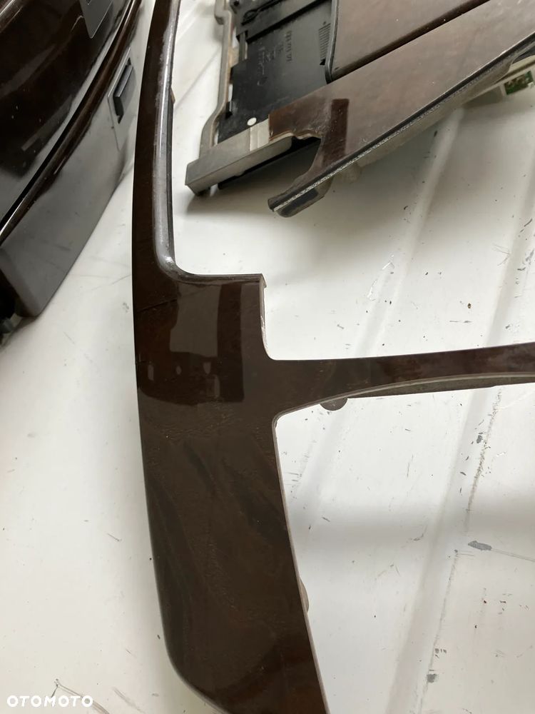 DEKORY LISTWY DREWNO BMW E65 CIEMNE POŁYSK - 11