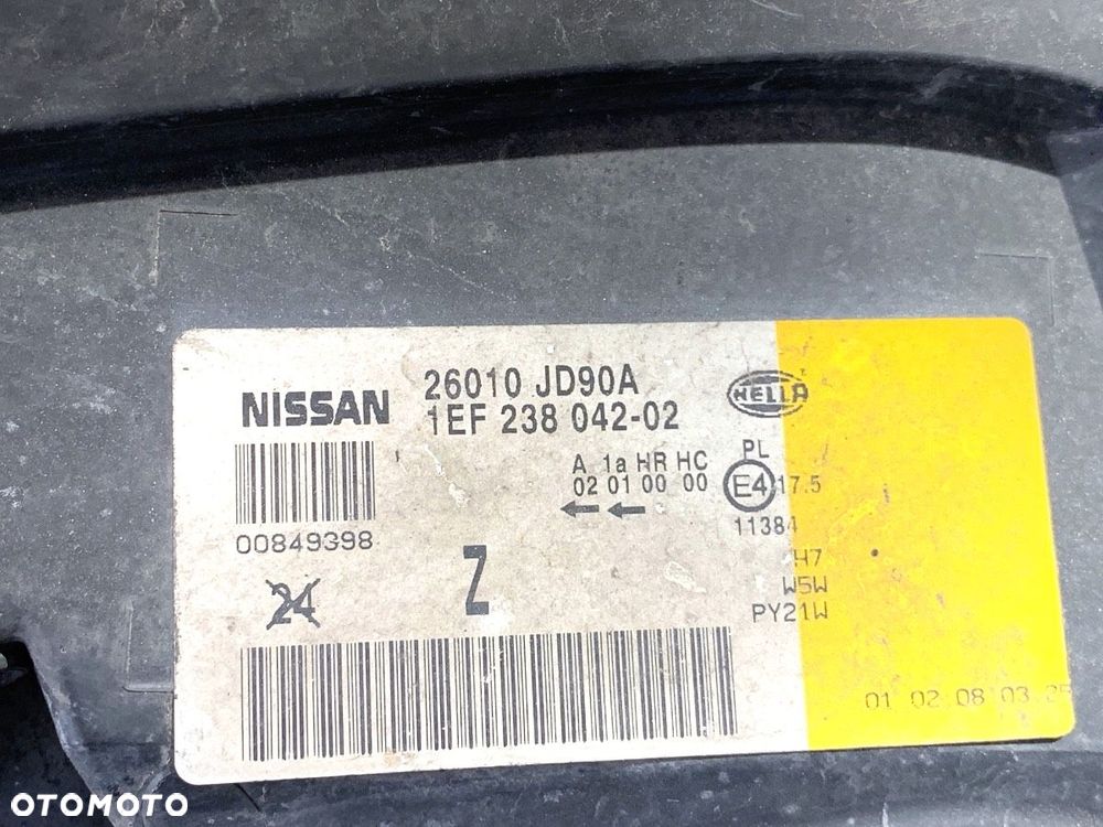 REFLEKTOR PRAWY PRZÓD  NISSAN QASHQAI / QASHQAI +2 I (J10, NJ10, JJ10E) 2006 - 2014 1.6 84 kW [114 - 5