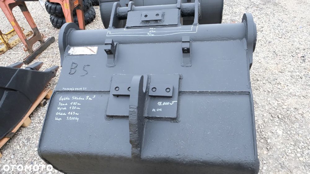 łyżka skalna do koparki mocowanie volvo S3 - 9