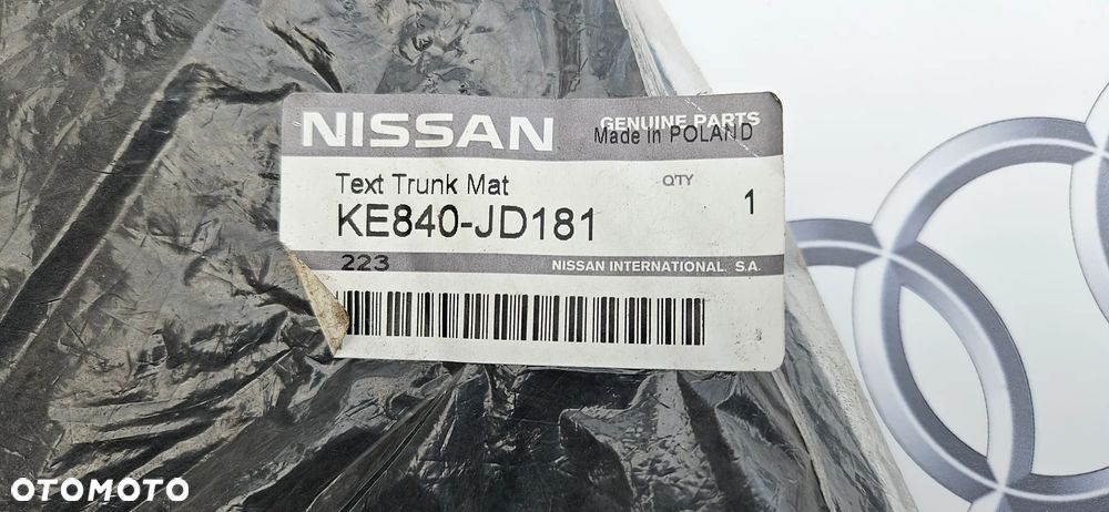 Nissan QASHQAI 2006-2010 Nissan QASHQAI+2 2010-2013 MATA WYKŁADZINA BAGAŻNIKA ORYGINAŁ nowa KE840-JD181 - 10