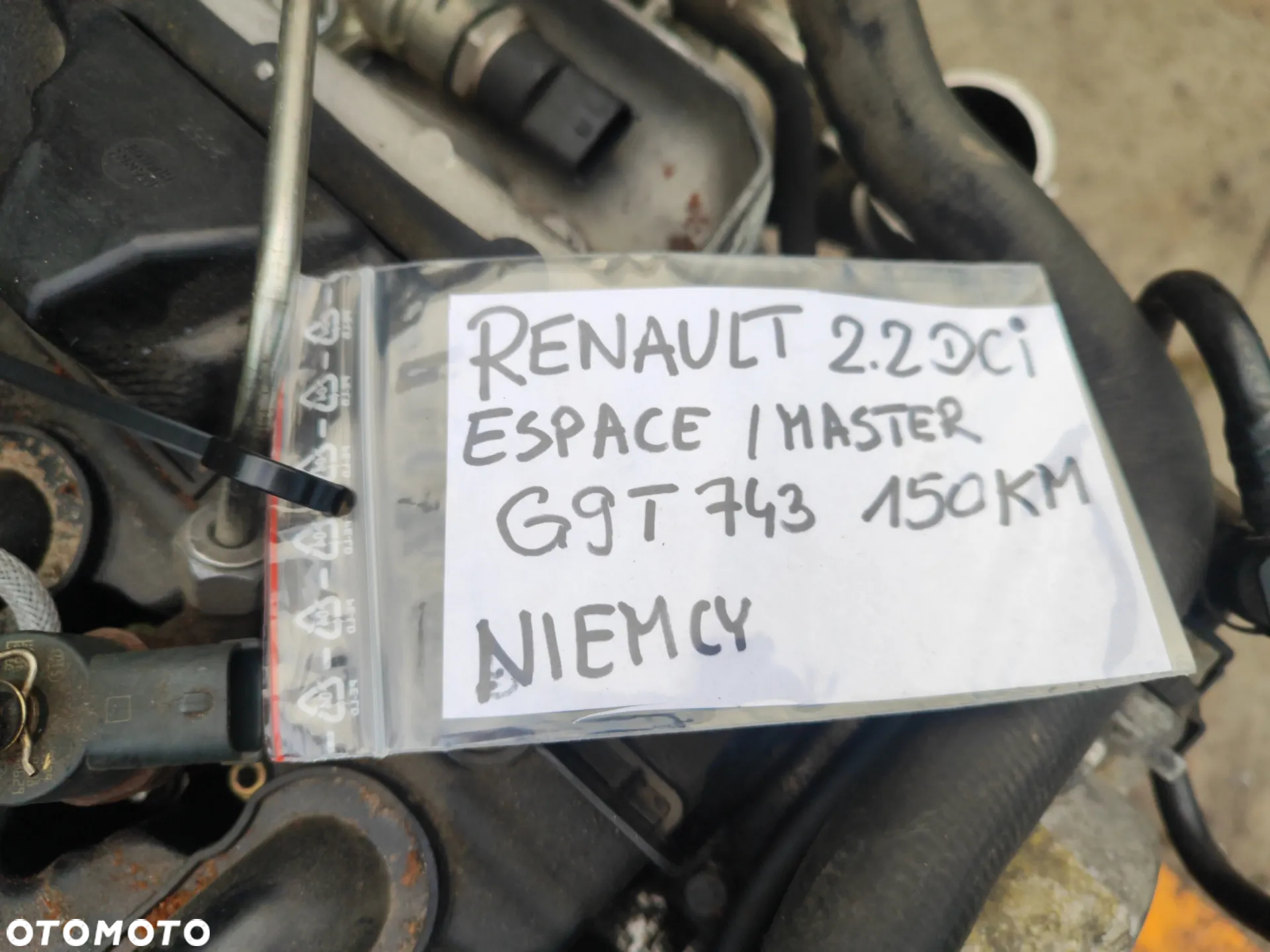 Silnik kompletny 2.2 dCi G9T 743 150KM Renault Master II Opel Movano Espace IV Vel Satis komplet jak zamontowany w aucie na chodzie-Film - 13