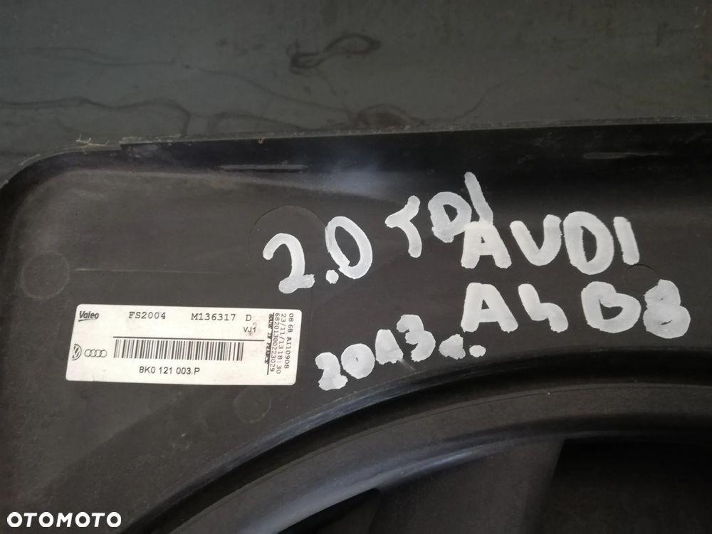 AUDI A4 B8 2.0 TDI WENTYLATORY CHŁODNICY 8K0121003P - 2