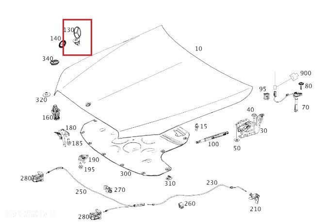 MERCEDES E-KLASA W213 W214 Emblemat gwiazda maski przód ORYGINAL - 2