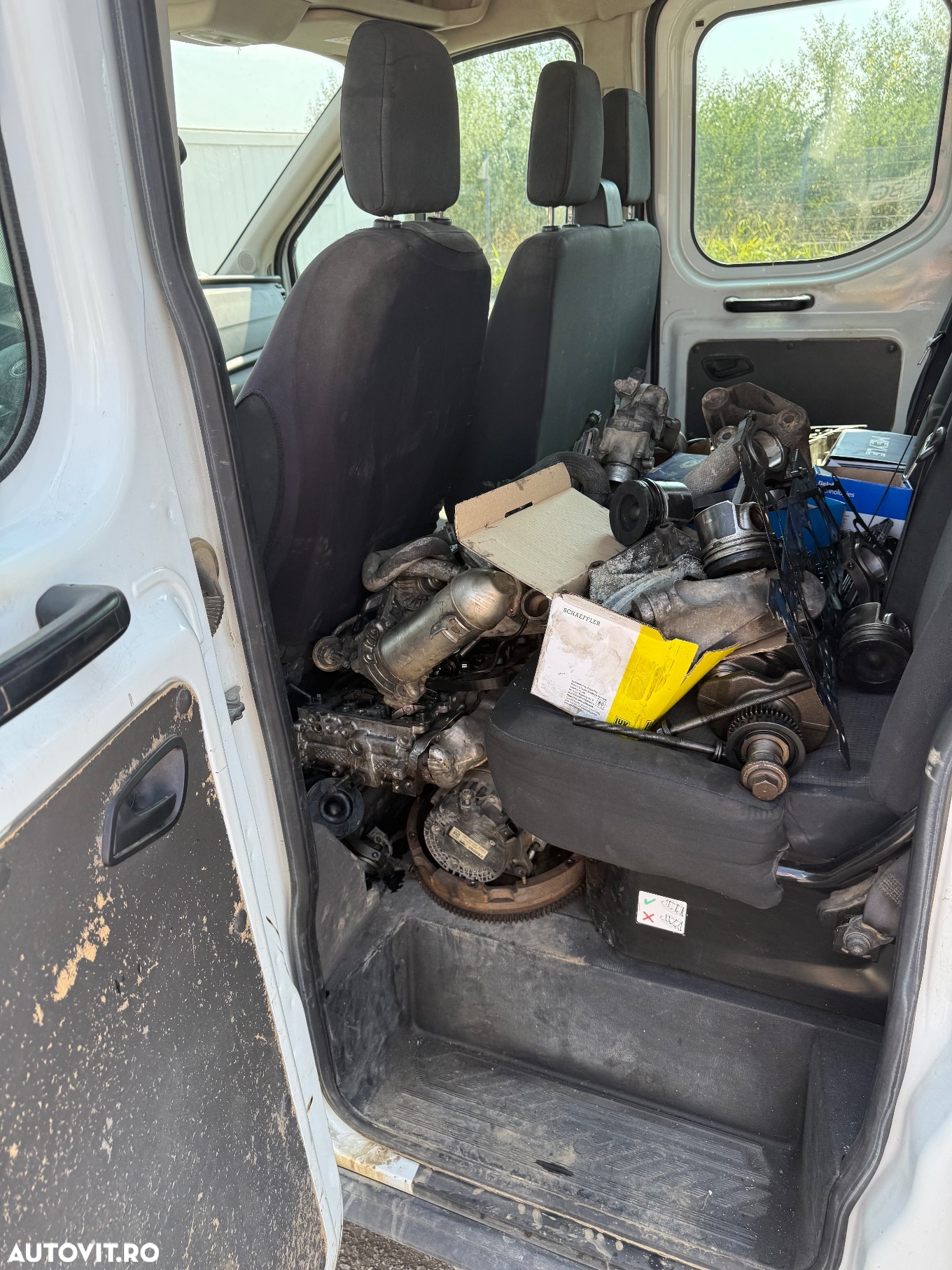 Ford an 2020 Transit 2.0tdi Punte Dubla 7 Locuri Dokka Bena Camioneta Clima AC Unic Proprietar de noua Reprezentanța Ford carosata Istoric Service Complet Carte service Km reali  NU Mercedes Sprinter VW crafter Boxer Iveco - 5