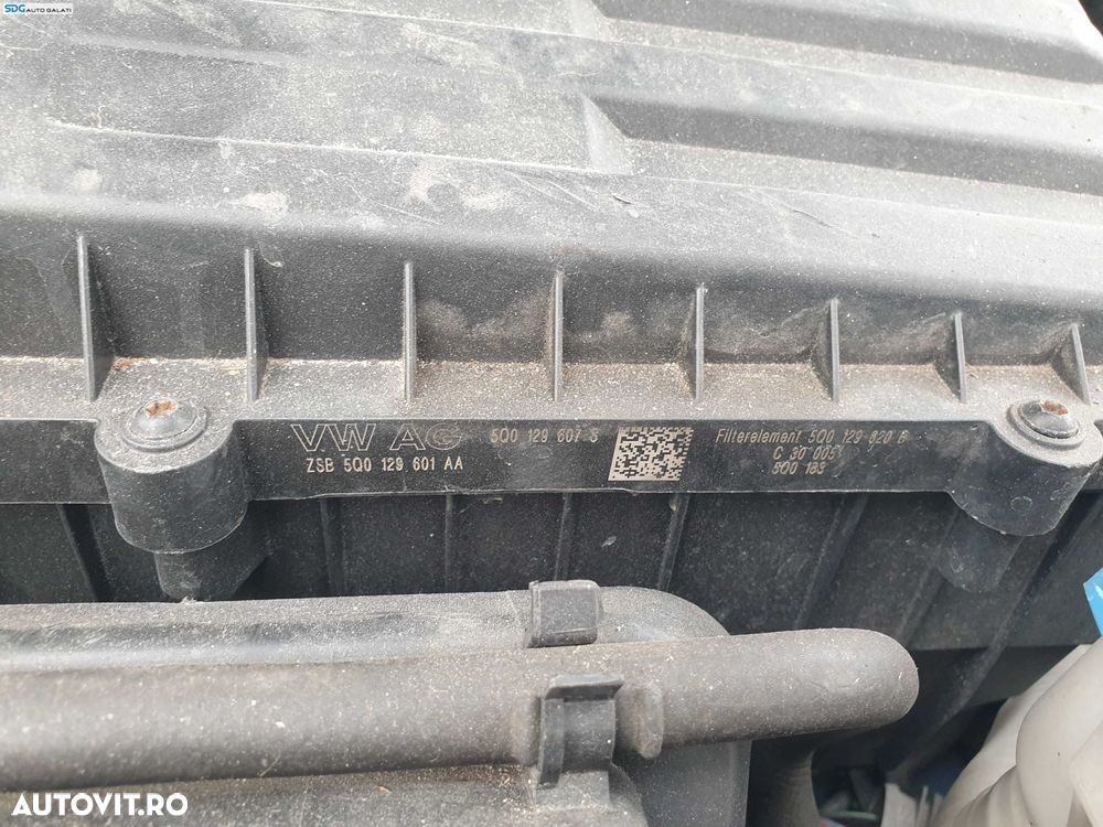 Corp Carcasa Filtru Aer Volkswagen Passat B8 1.6 TDI 2015 - 2024 Cod 5Q0129607S 5Q0129620B [K3609] - 2