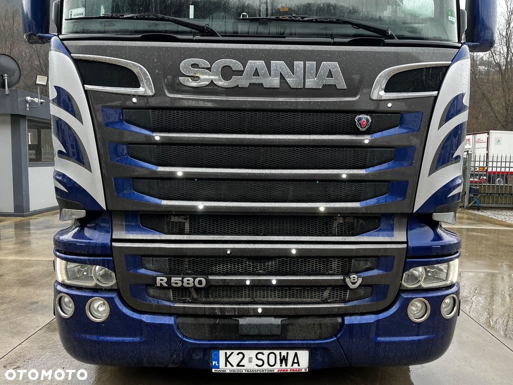 Scania R580 V8 2015 Rok // Automat // Retarder // Cała na poduszkach // ALU // Full // Klima postojowa // Idealna !!! - 17