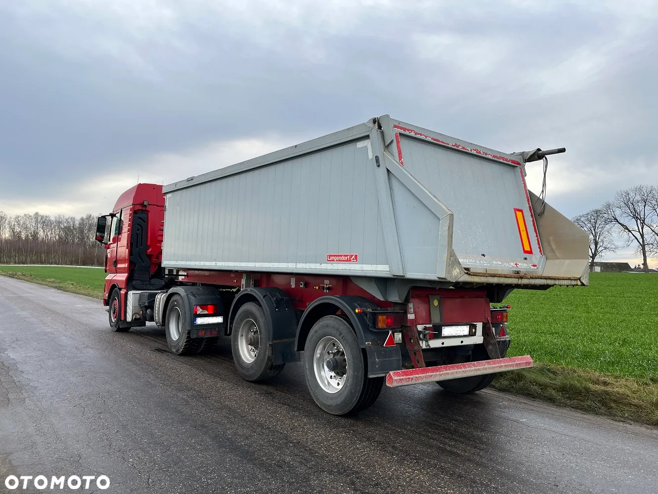Schwarzmuller SM K-serie oś skrętna rynna Hardox 38t dmc zestaw naczepa wywrotka - 7