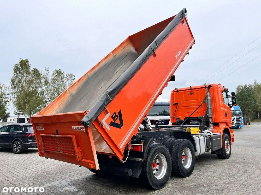 Scania r580 z Niemiec wywrot, wywrotka trój stronna, s3 kontrakt serwisowy scania kempf v8 idealny stan - 13