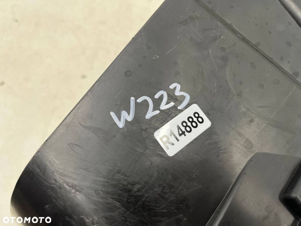Osłona chłodnicy Mercedes w223 v223 S-klasa 20r.- dolna kierownica wlot kanał powietrza intercoolera - 9