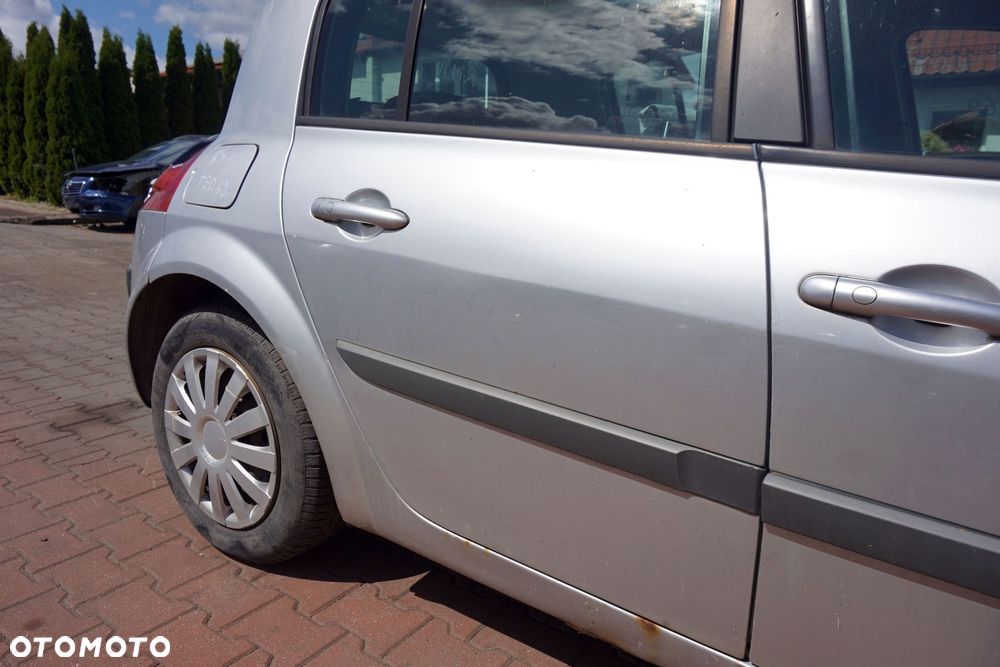 DRZWI TYLNE PRAWE MEGANE II PH2 LIFT 5D HB TED69  SREBRNY RENAULT 2006-2008 - 4