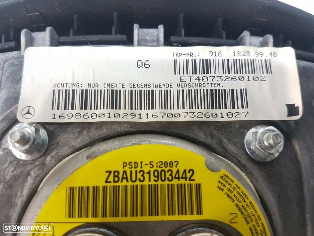 AIRBAG FRENTE ESQUERDO MERCEDES CLASE A (W169) A 180 CDI (169.007) - 3