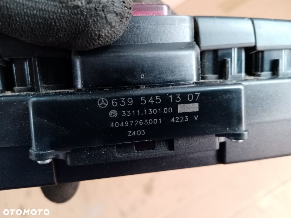 Przełączniki panel sterowania Mercedes Vito 639 6395451307 - 4