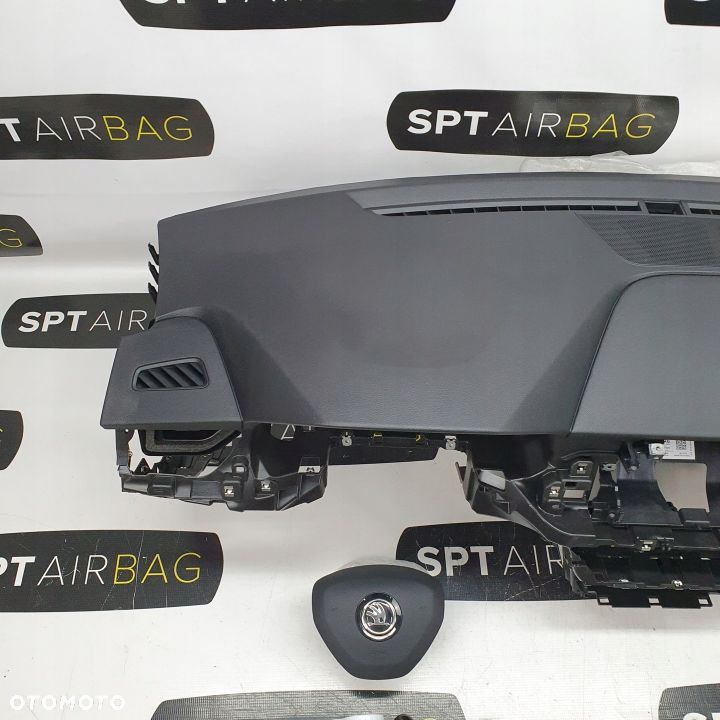 SKODA SCALA KAMIQ DESKA ROZDZIELCZA KONSOLA KOKPIT PULPIT PODUSZKI AIRBAG AIR BAG PASY KIT SET - 2