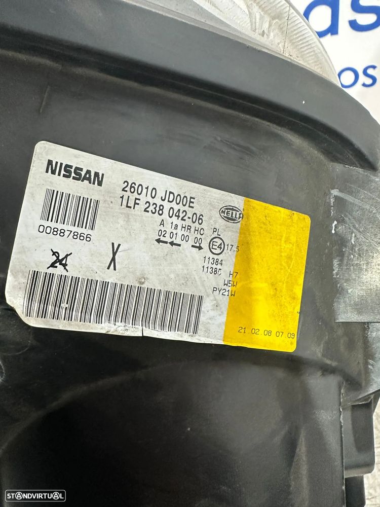 .Conjunto Farois Oticas Frente Frontal Direita Esquerda Originais Nissan Qashqai J10 J10 +2 1LF238042-05 1LF238042-06 2007 - 2013 - 15