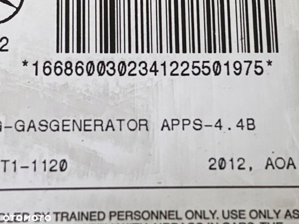 MERCEDES ml gl 166 poduszka pasazera - 2