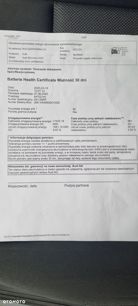 Audi Q4 Sportback e-tron 50 77kWh Quattro Advanced - 27