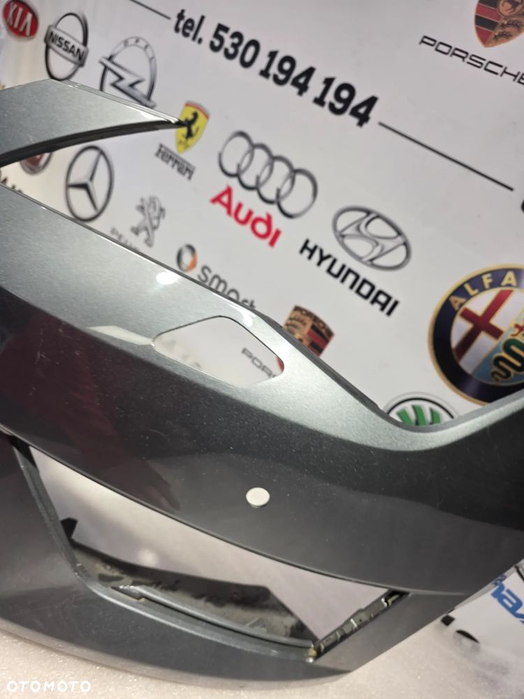 SEAT LEON III 5F0 FR 12- ŁADNY ZDERZAK PRZEDNI PRZÓD NA SPRYSKI + 4xPDC KOLOR SZARY METALIK NR 5F0807221M NR AUKCJI NZ2096 - 7