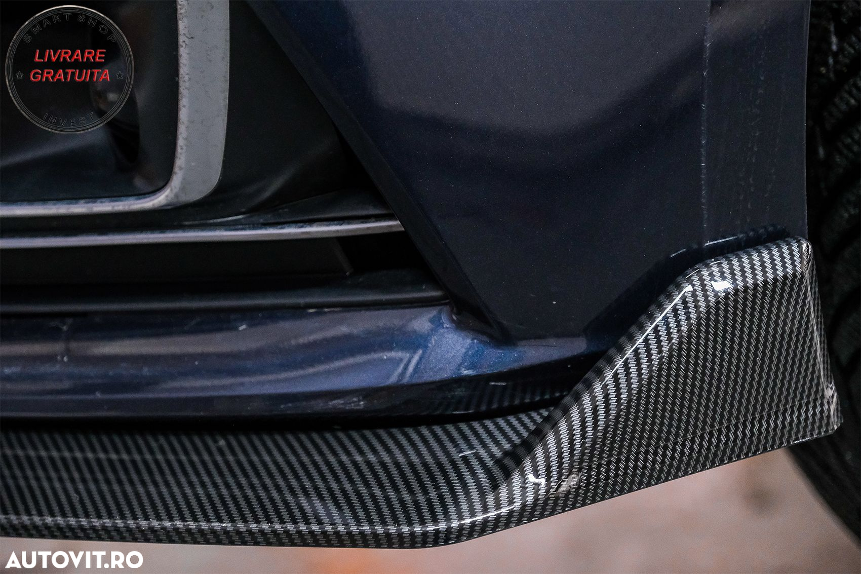 Prelungire Bara Fata Lip Audi A4 B9 8W S-Line (2016-2018) Carbon Look- livrare gratuita - 16