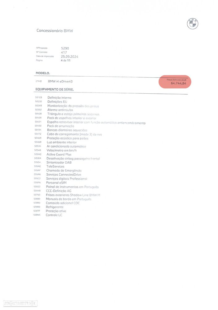BMW i4 eDrive40 Pack Desportivo M Pro - 19