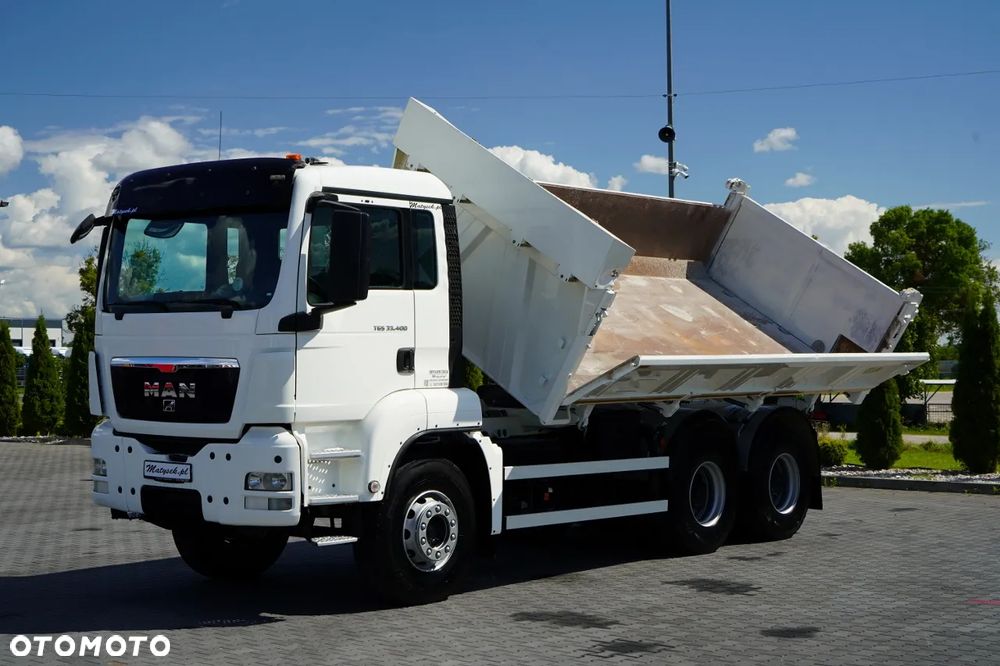 MAN TGS 33.400 / 6X4 / 2 STRONNA WYWROTKA / HYDROBURTA / BORDMATIC / MEILLER KIPPER /   EURO 5 - 9