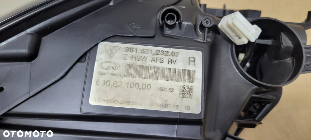 Porsche Boxster Cayman 981 lampa Bi xenon prawa - 12