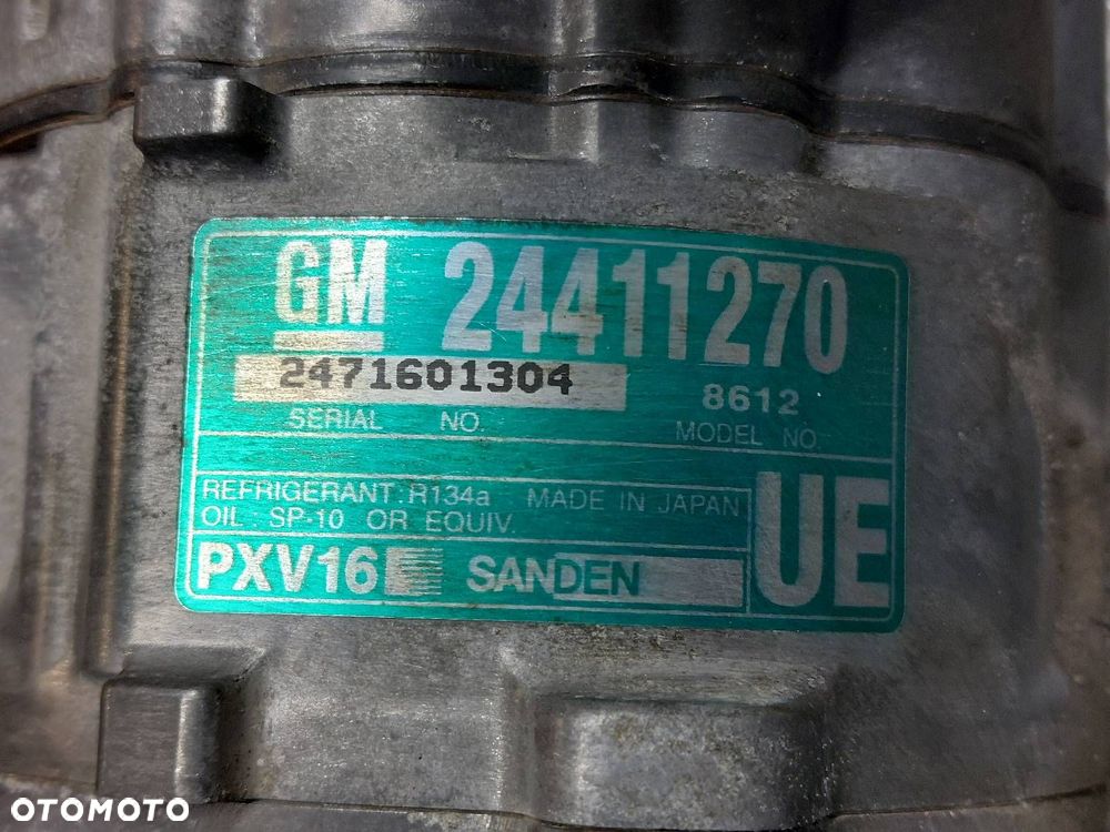 SPRĘŻARKA KOMPRESOR KLIMATYZACJI OPEL VECTRA C 1.8 16V 24411270 - 5