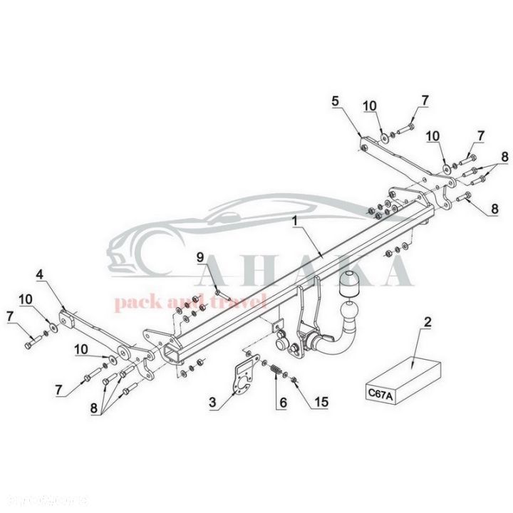 Hak Holowniczy Automat Do Ford Focus Iv Hatchback Od 2018 - 2