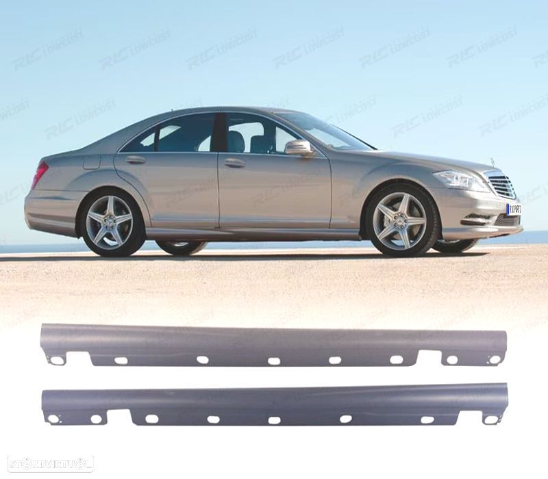 EMBALADEIRAS LATERAIS MERCEDES CLASSE S W221 05-11 CURTO - 1