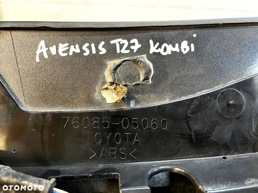 TOYOTA AVENSIS T27 KOMBI LOTKA SPOJLER SPOILER KLAPY BAGAŻNIKA 76085-05060 - 6