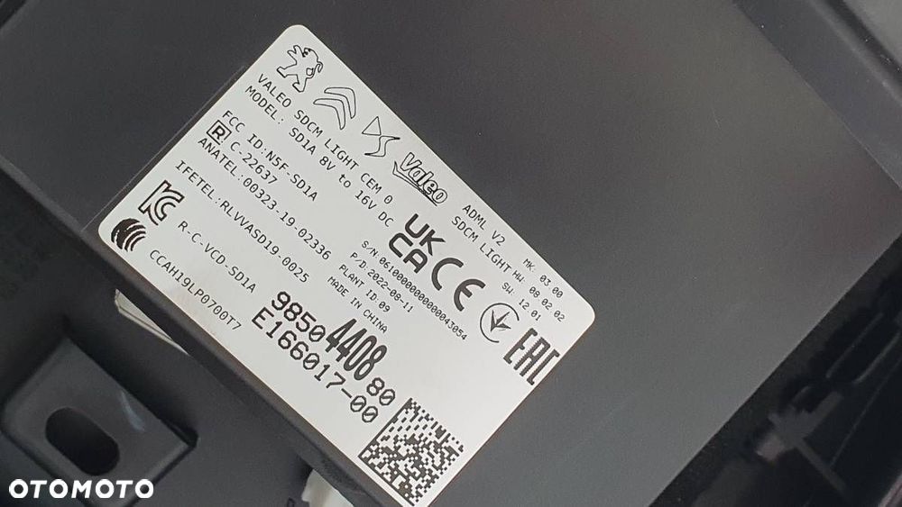 TUNEL ŚRODKOWY Z PODŁOKIETNIKIEM CITROEN C5 X EU - 10