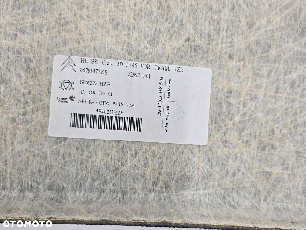 CITROEN DS5 13R PODSUFITKA OSŁONY SŁUPKÓW 96781477ZE - 10