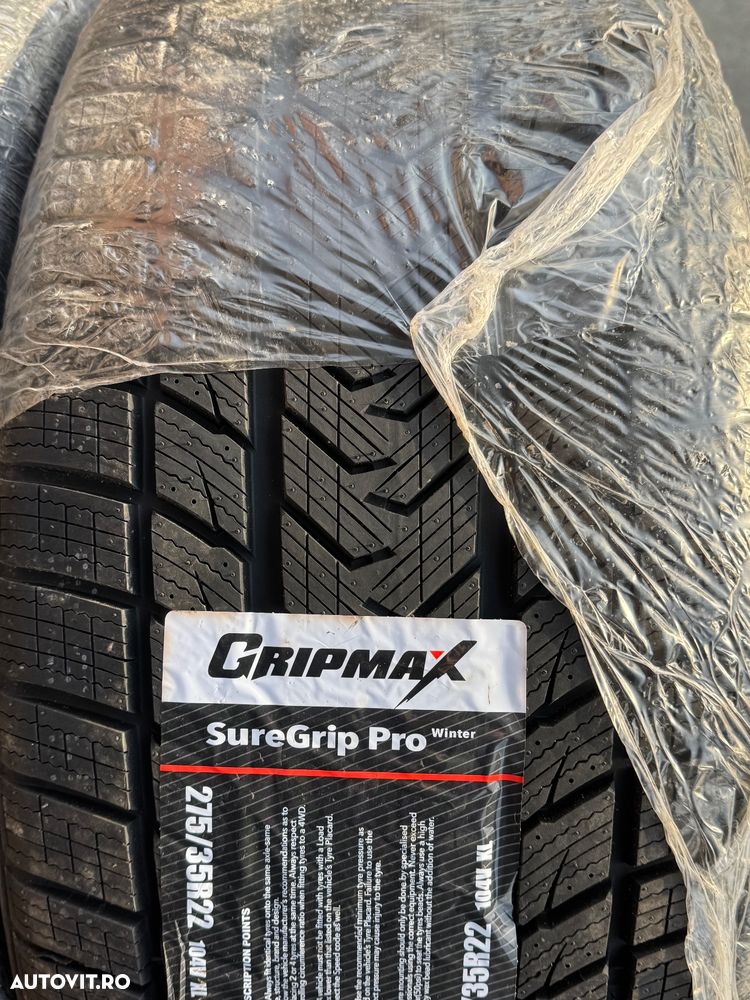 Vând set anvelope 275/35/22-315/30/22 gripmax de iarnă noi - 4
