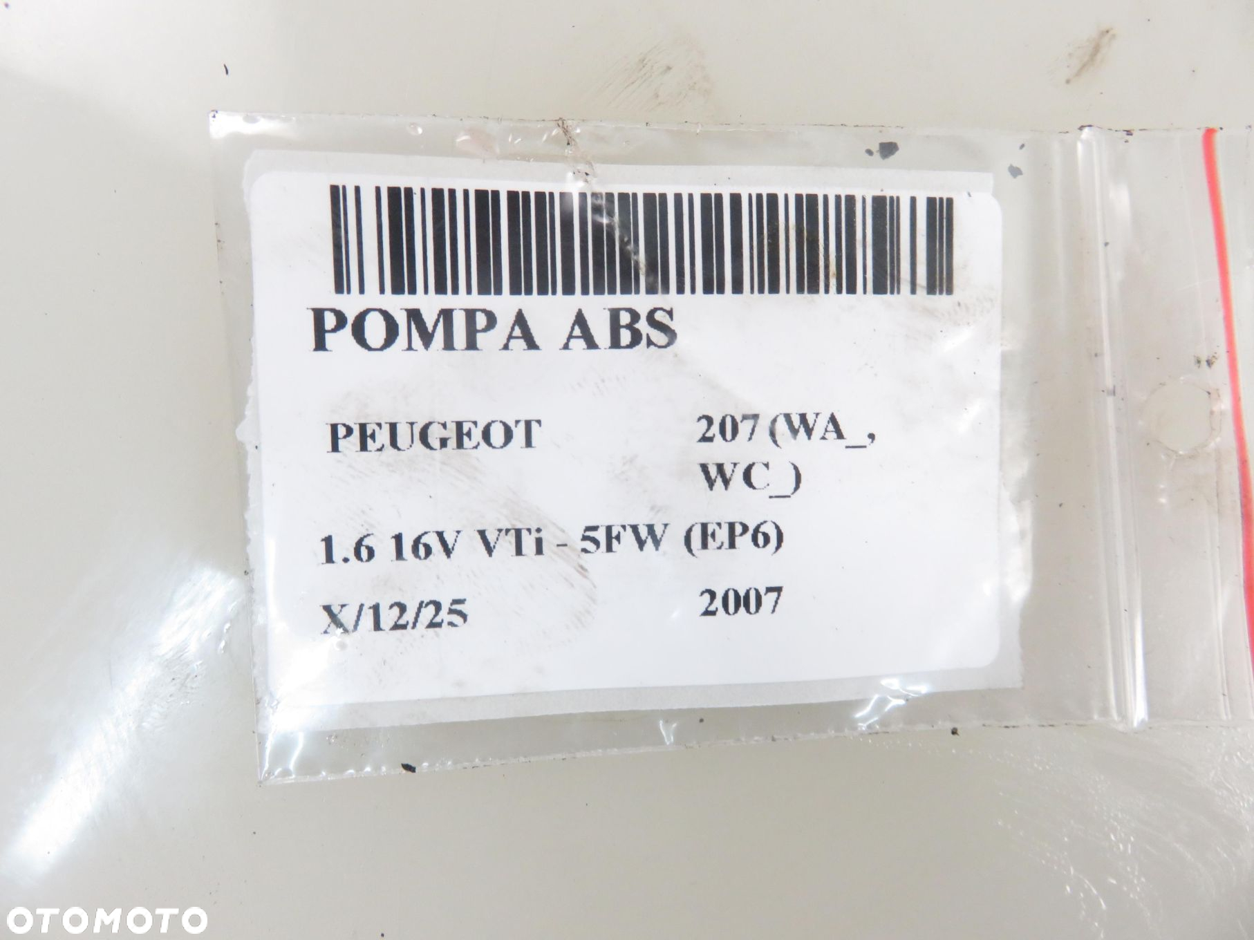 POMPA ABS PEUGEOT 207 (WA_, WC_) 10097011463 - 9