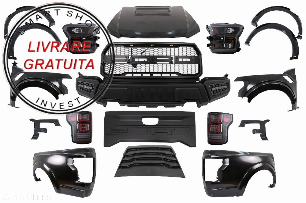 Pachet exterior Kit Conversie Complet Facelift Ford Ranger (2015-2021) to 2017 F15- livrare gratuita - 1