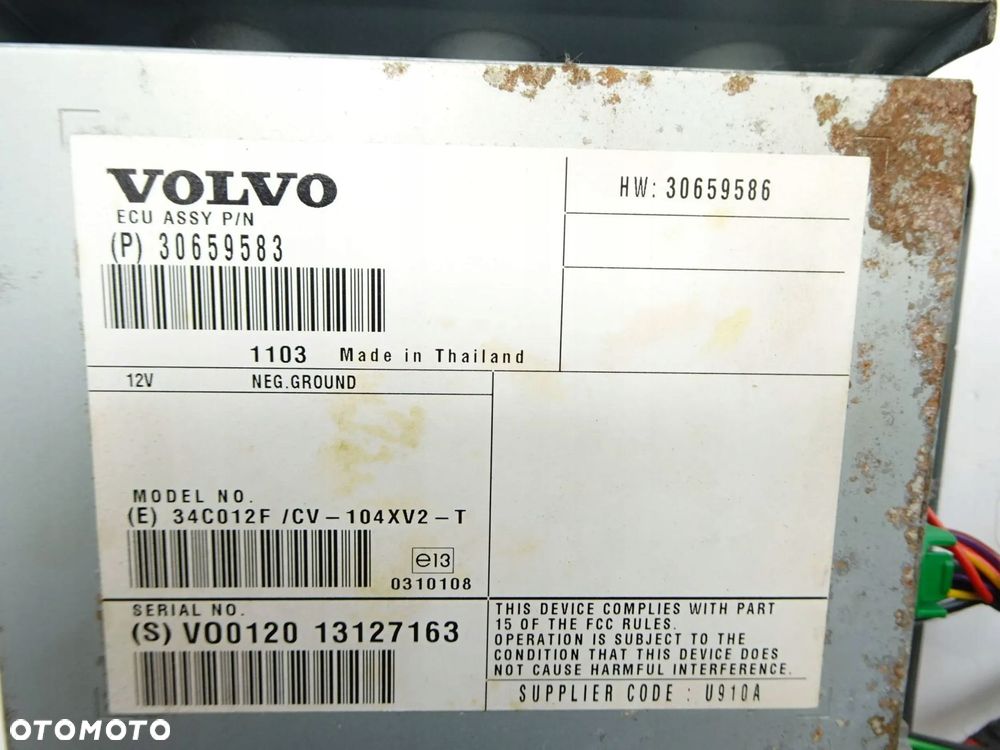 wzmacniacz audio volvo s60 v60 10-18r., - 5
