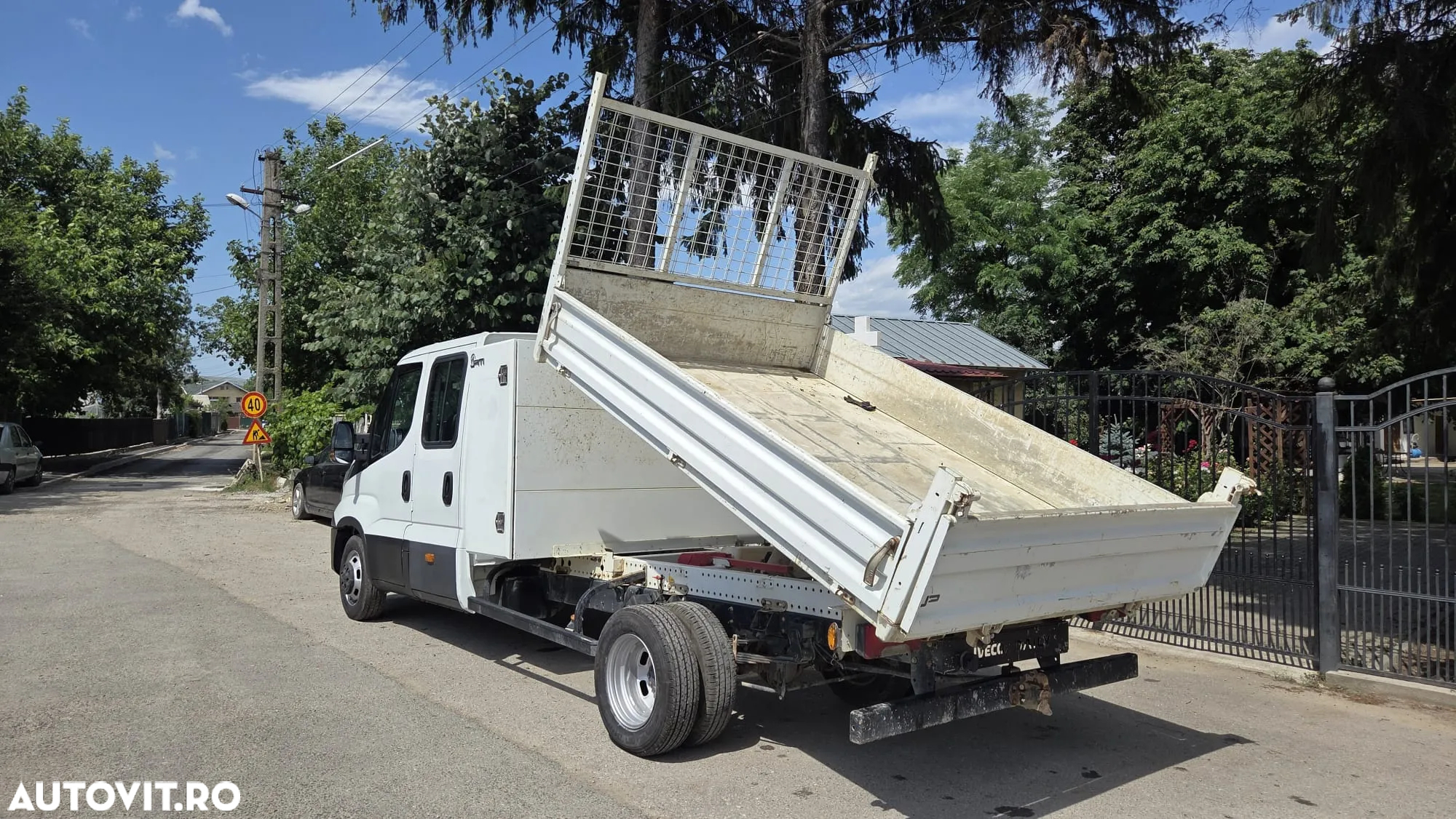 Iveco Daily 35-140 cabina 6 locuri, bena basculabila, import, posibilitate leasing - 3