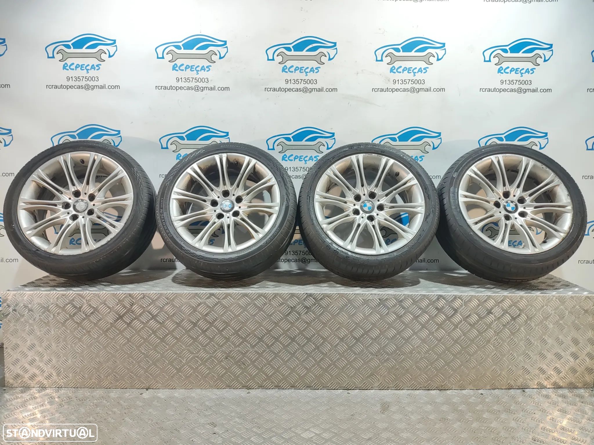 JANTES ORIGINAIS BMW SERIE 5 E60 E61 PACK M STYLE 135M 18 POLEGADAS 8J ET20 5X120 - 1