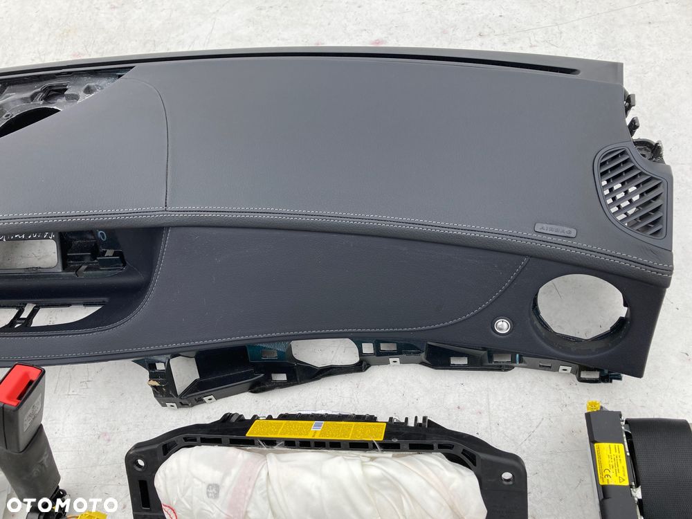 MERCEDES S W217 W222 DASHBOARD DESKA KONSOLA KOKPIT PULPIT PÓŁKA PARAPET PODUSZKI AIRBAG PASY PAS KURTYNA CURTAIN SEAT BELT Raz2 - 17