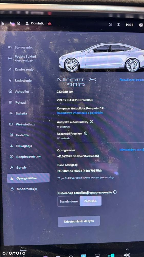 Części- Tesla Model S 90 kWh 422 KM LIFT 16R - 7