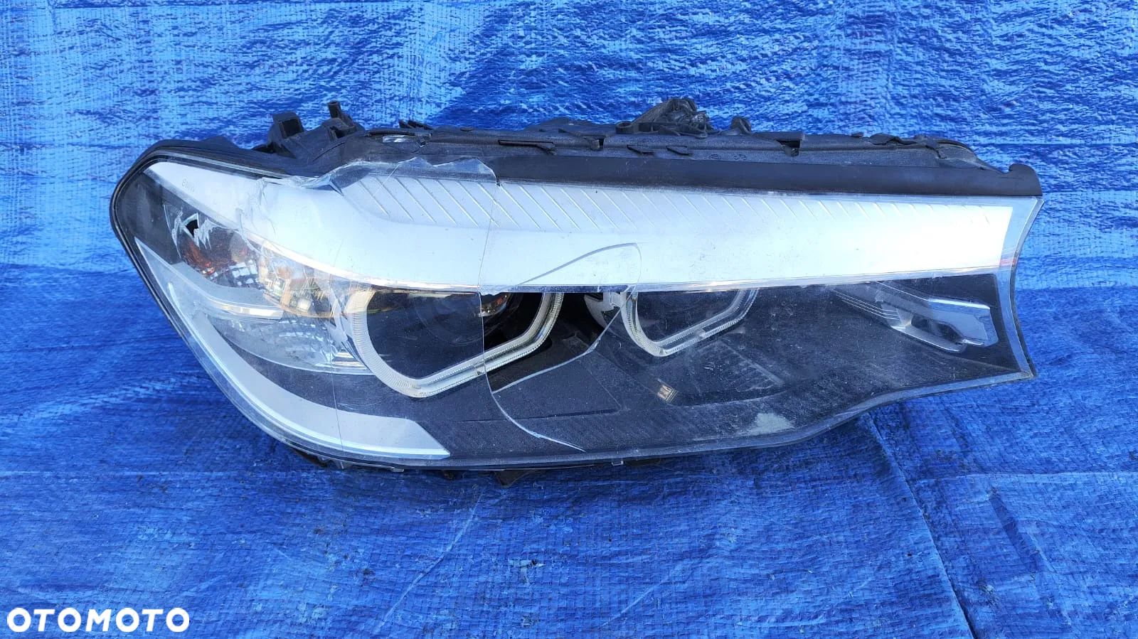 REFLEKTOR LAMPA PRAWY PRZÓD FULL LED DOŚWIETLENIE ZAKRĘTÓW 7439208 BMW 5 G30 G31 USA - 1