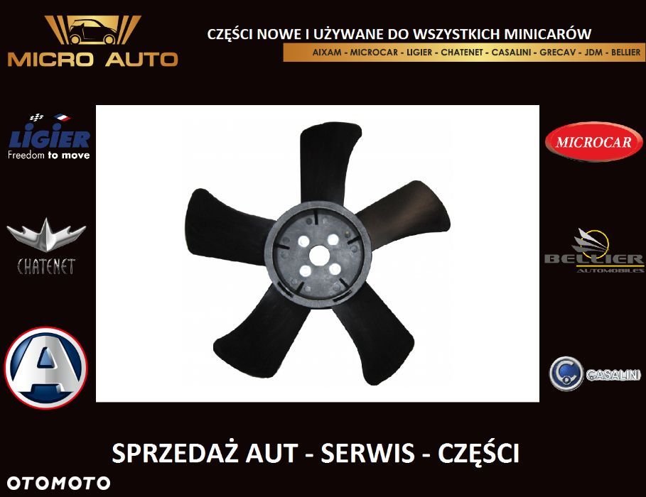 Wentylator chłodnicy Lombardini Microcar Aixam Ligier JDM Grecav - 2