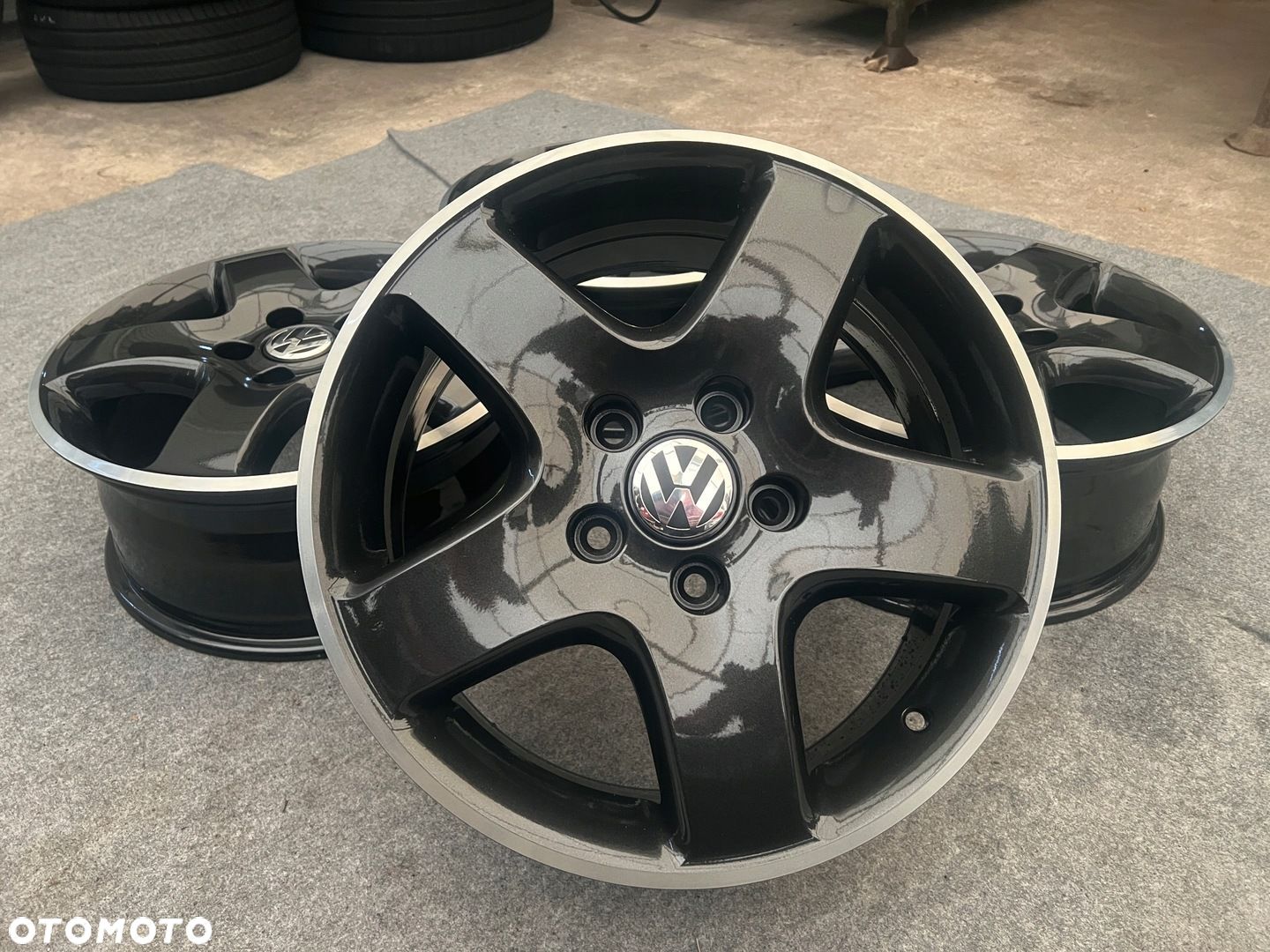 FELGI ALU VW VOLKSWAGEN 7H0 T5 T6 17 5X120 ET55 ORYGINALNE IDEALNE - 1