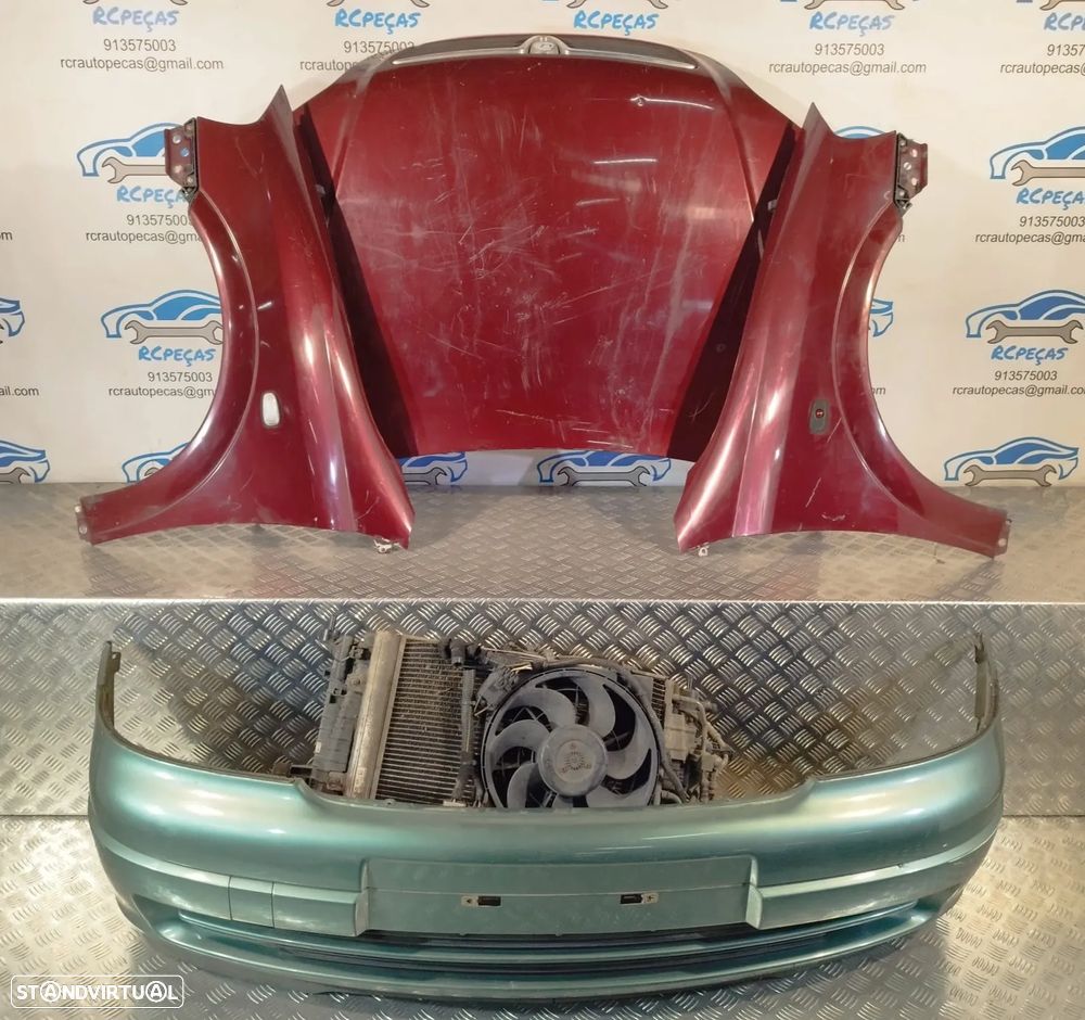 FRENTE COMPLETA OPEL ASTRA G T98 CAPOT PARACHOQUES GUARDA-LAMAS OTICAS FRENTE FIBRA RADIADOR VENTILADOR REFORÇO - 5