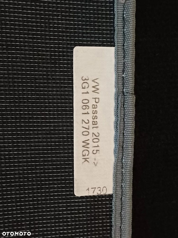 NR 574 Oryginalne dywaniki welurowe VW Passat B8 komplet - 5