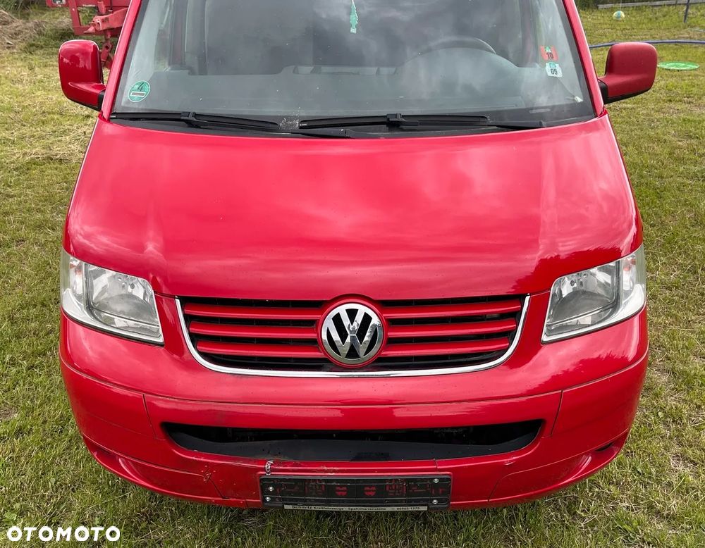 Przód kompletny 1.9 2.5 TDI czerwony LY3D zderzak lampy maska pas przedni chłodnica błotnik VW T5 CARAVELLE DOKA MULTIVAN TRANSPORTER - 4