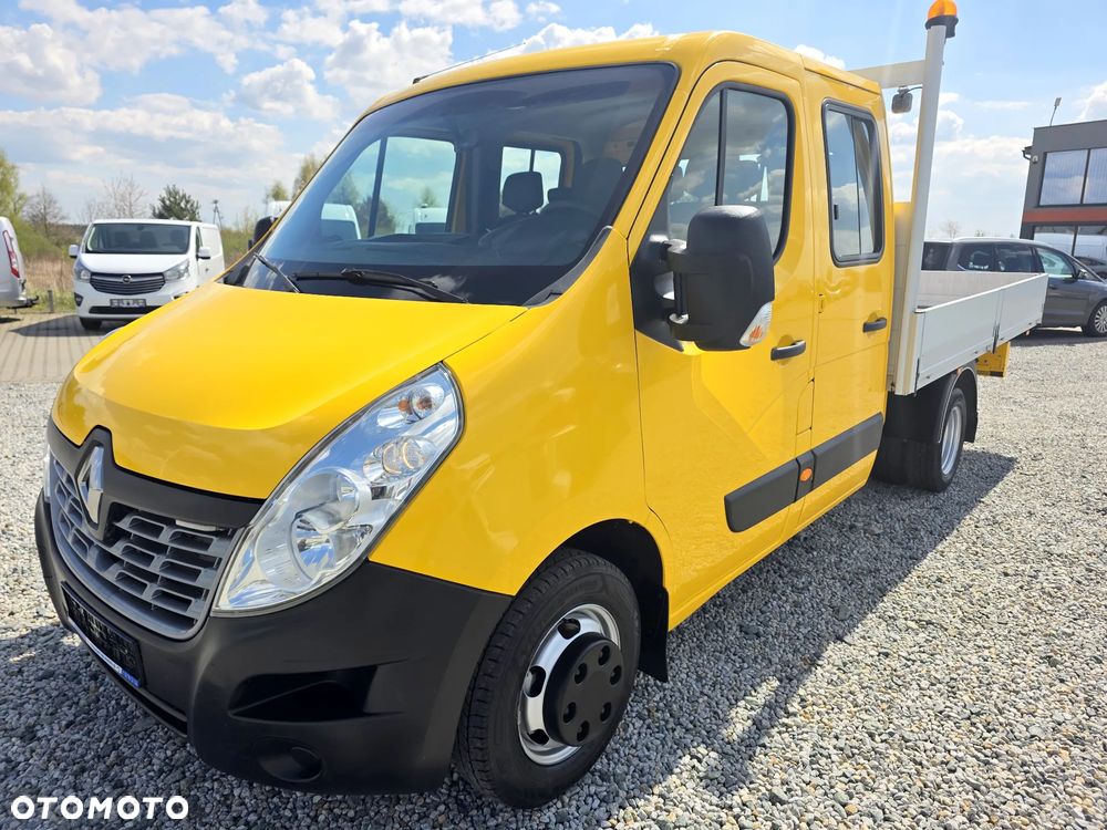 Renault MASTER 2,3 DCI 145 KONNA DOKA BRYGADÓWKA 7 OSOBOWA KLIMA WEBASTO SKRZYNIA 3,4M 150T/KM PRZEBIEGU GWARANCJA BLIŻNIAKI DO 3,5T - 1
