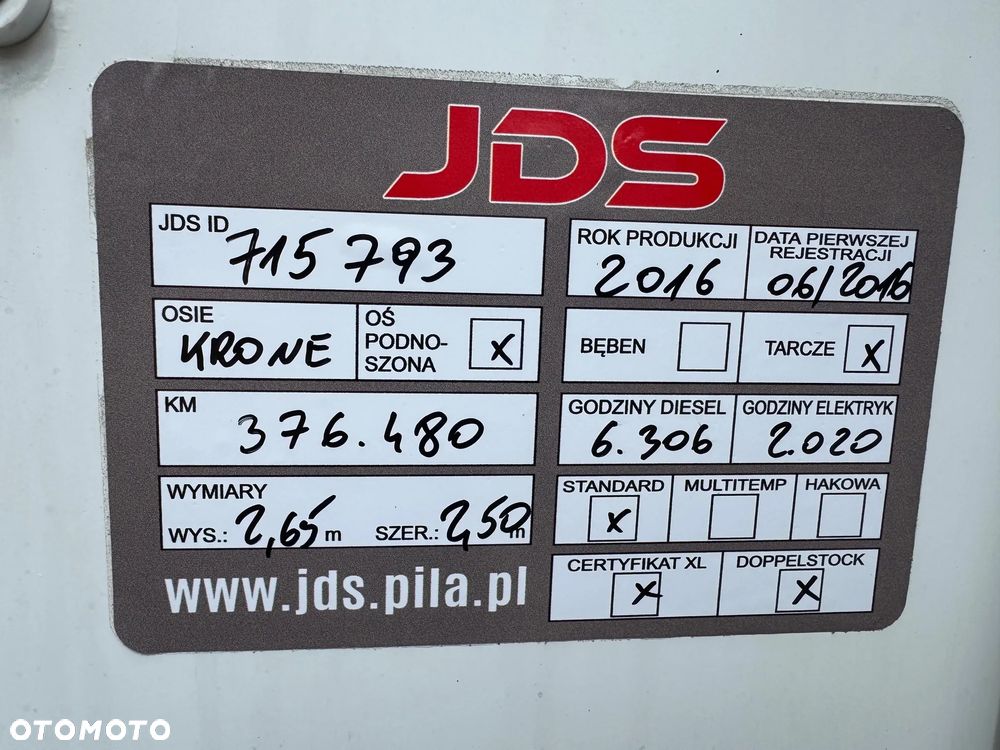 Krone Chłodnia,Doppelstock, Vector 1950, 376.000 km!!! - 37