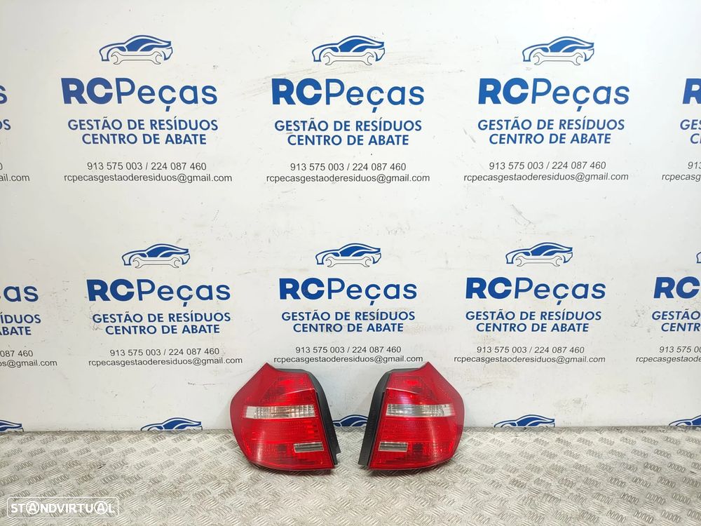 Farolins traseiros trás direito esquerdo originais BMW Serie 1 E81 E87 LCI de 2007 a 2011 - 10